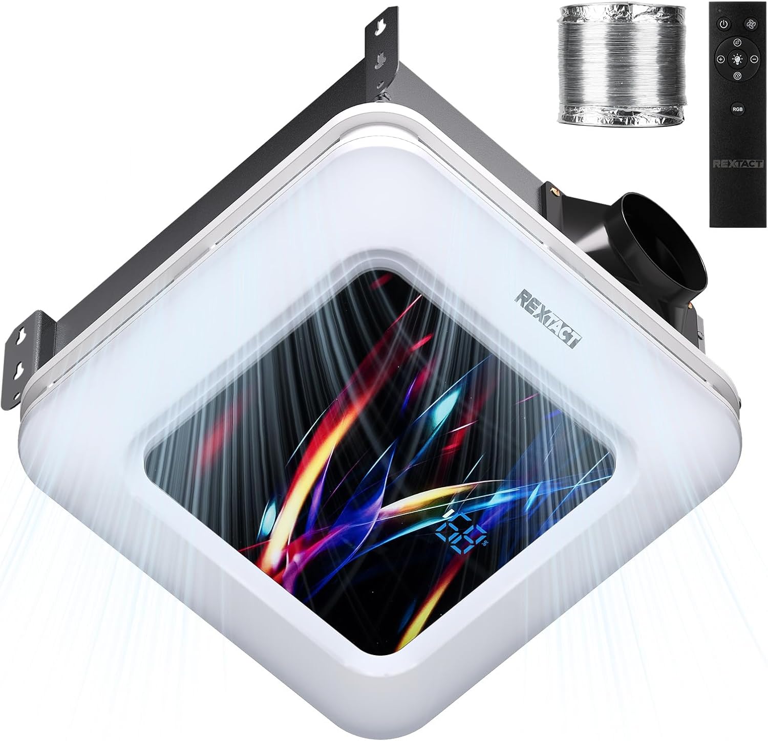 Bathroom Fan with Humidity Sensor and Remote Control Features