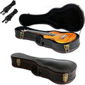 Ukulele Hard Case Tenor 26 in Arched Top Crocodile Leather - Vintage