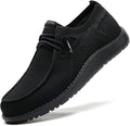 Men Wide Width Casual Walking Shoes - Supportive Slip-Ons for Plantar