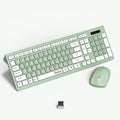 RECCAZR Avocado Green Wireless Keyboard & Mouse - Full-Size, 2.4GHz, PC/Laptop