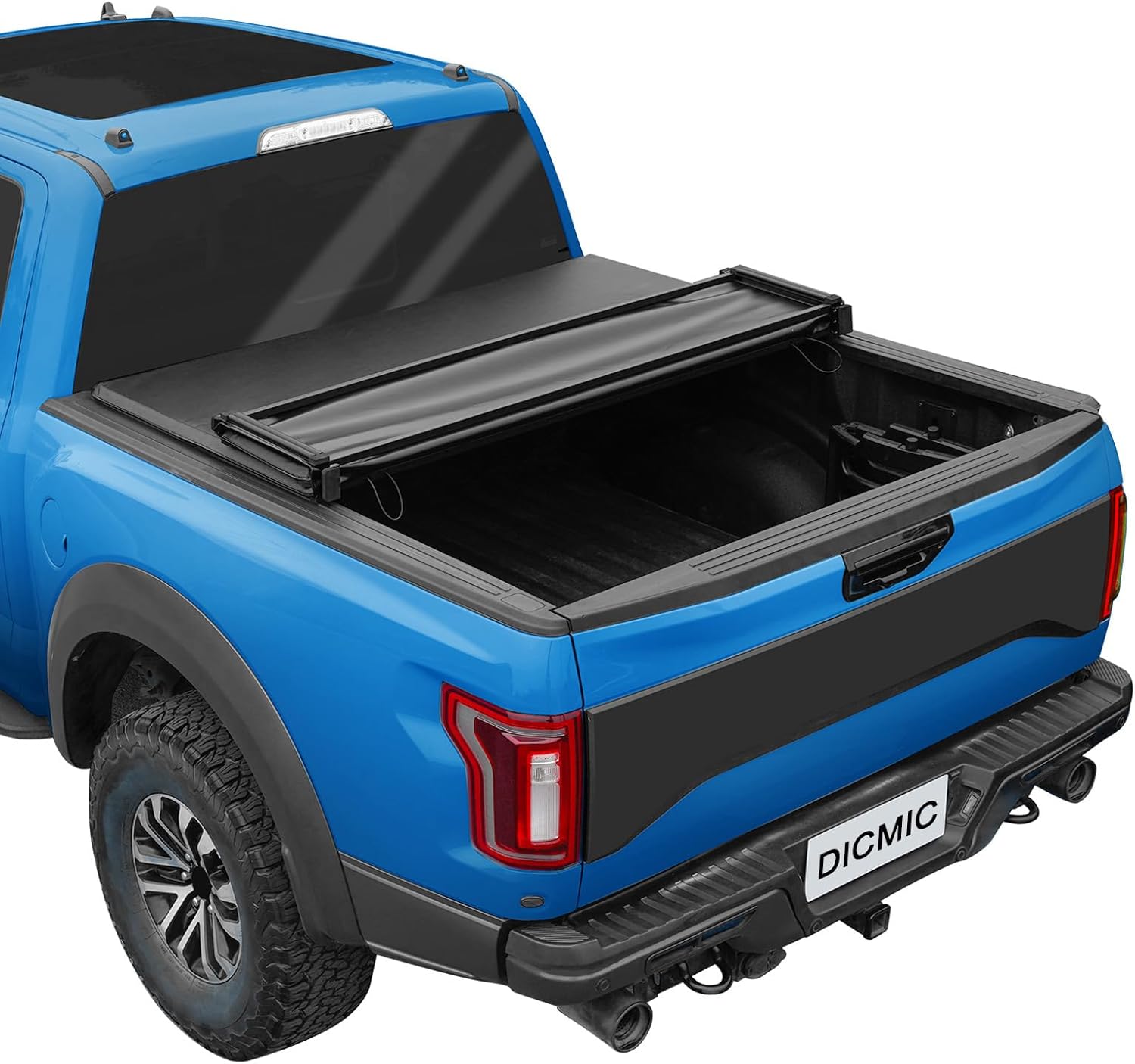 Soft Quad-Fold Truck Bed Tonneau Cover for Ford F-150 6.5FT