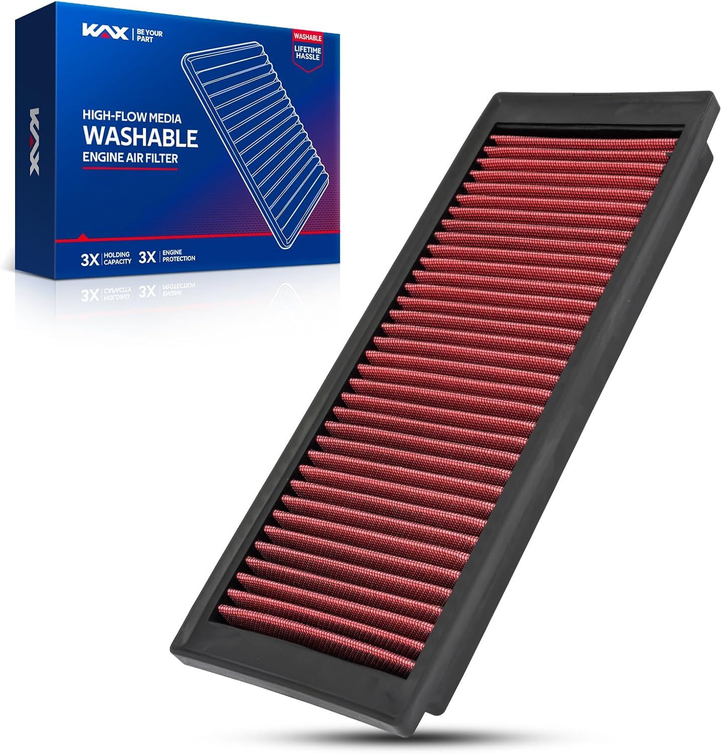 KAX Premium Washable Engine Air Filter for Volkswagen Audi Models
