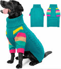Dog Sweater Warm for Extra Large Dogs (Green XXXXL) - Thick Turtleneck