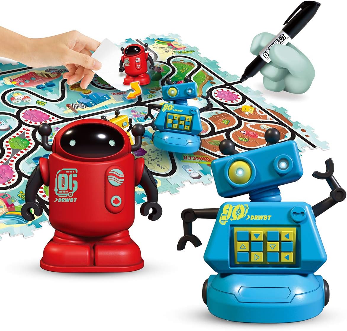 Inductive Robot Toy - Educational Race Game ~ 35