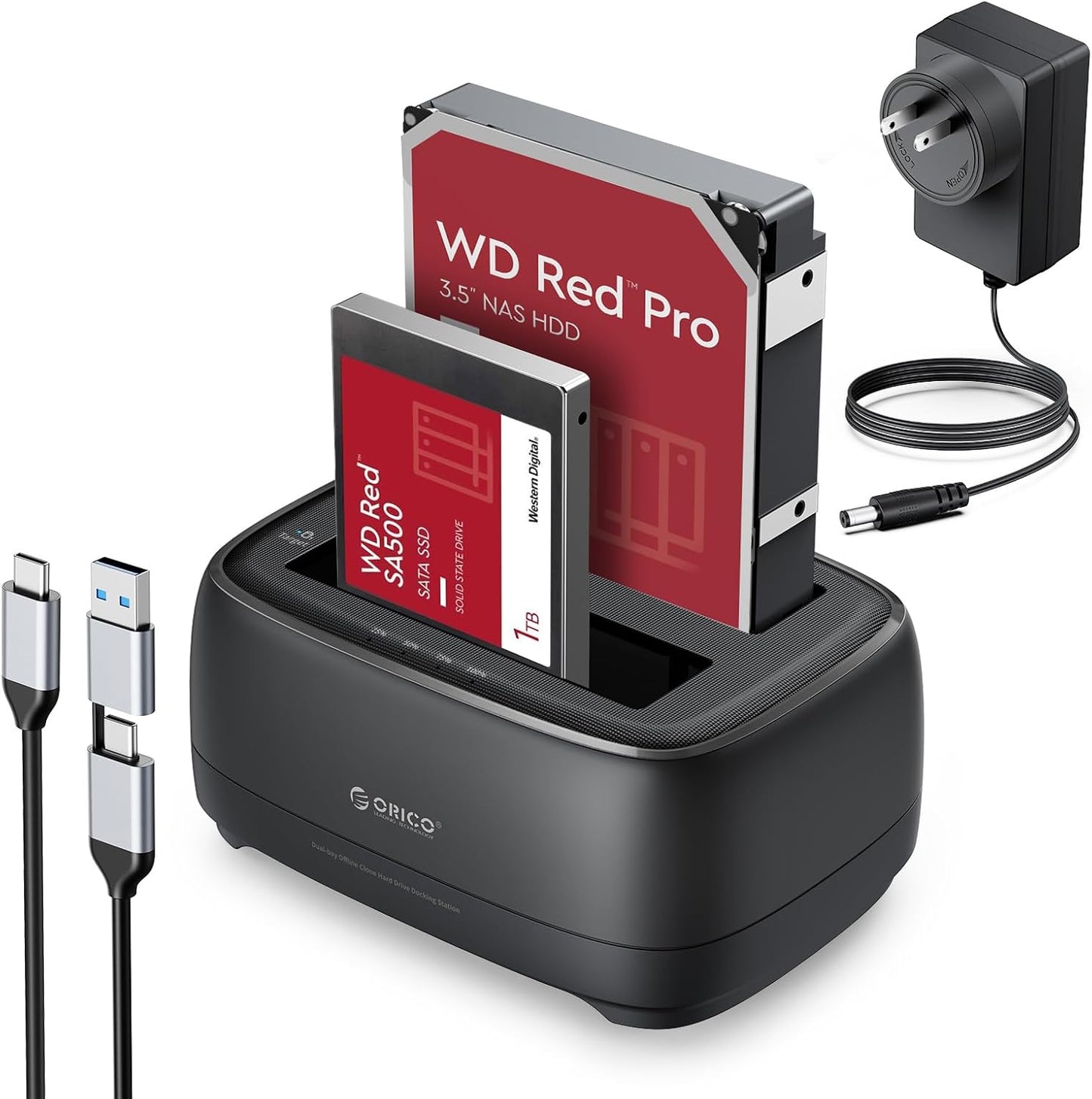 ORICO USB Type C to SATA Docking Station for HDD and SSD Cloning