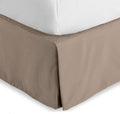 King Bed Skirt 15-Inch Tailored Drop - Easy Fit Taupe