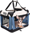 JESPET Portable Dog Crate with Fleece Mat and Safety Straps