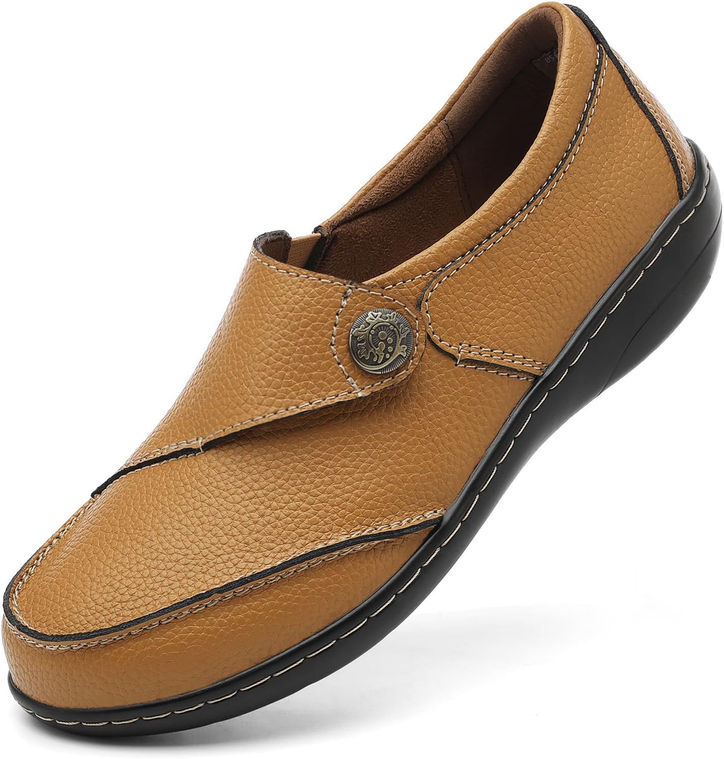 TERRIKAT Women's Classic Casual Leather Loafers for Comfort