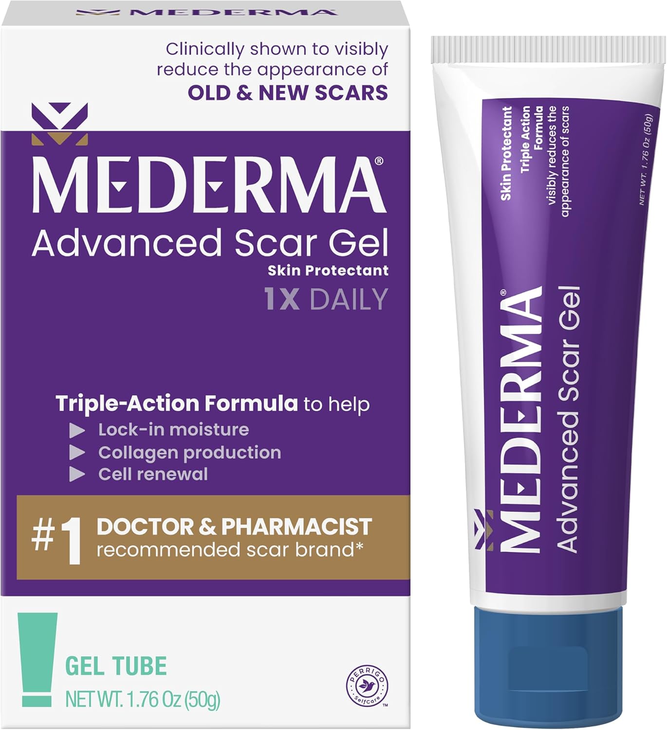 Mederma Advanced Scar Gel for Effective Scar Treatment 1.76 Oz