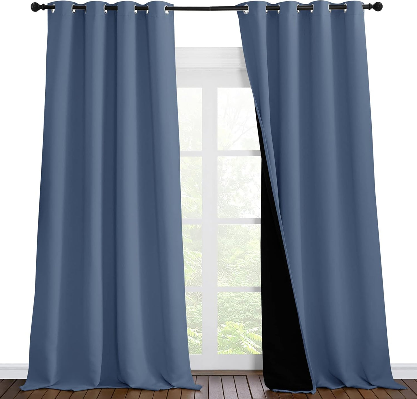NICETOWN Cold Reducing Curtains for Full Light Blocking Needs
