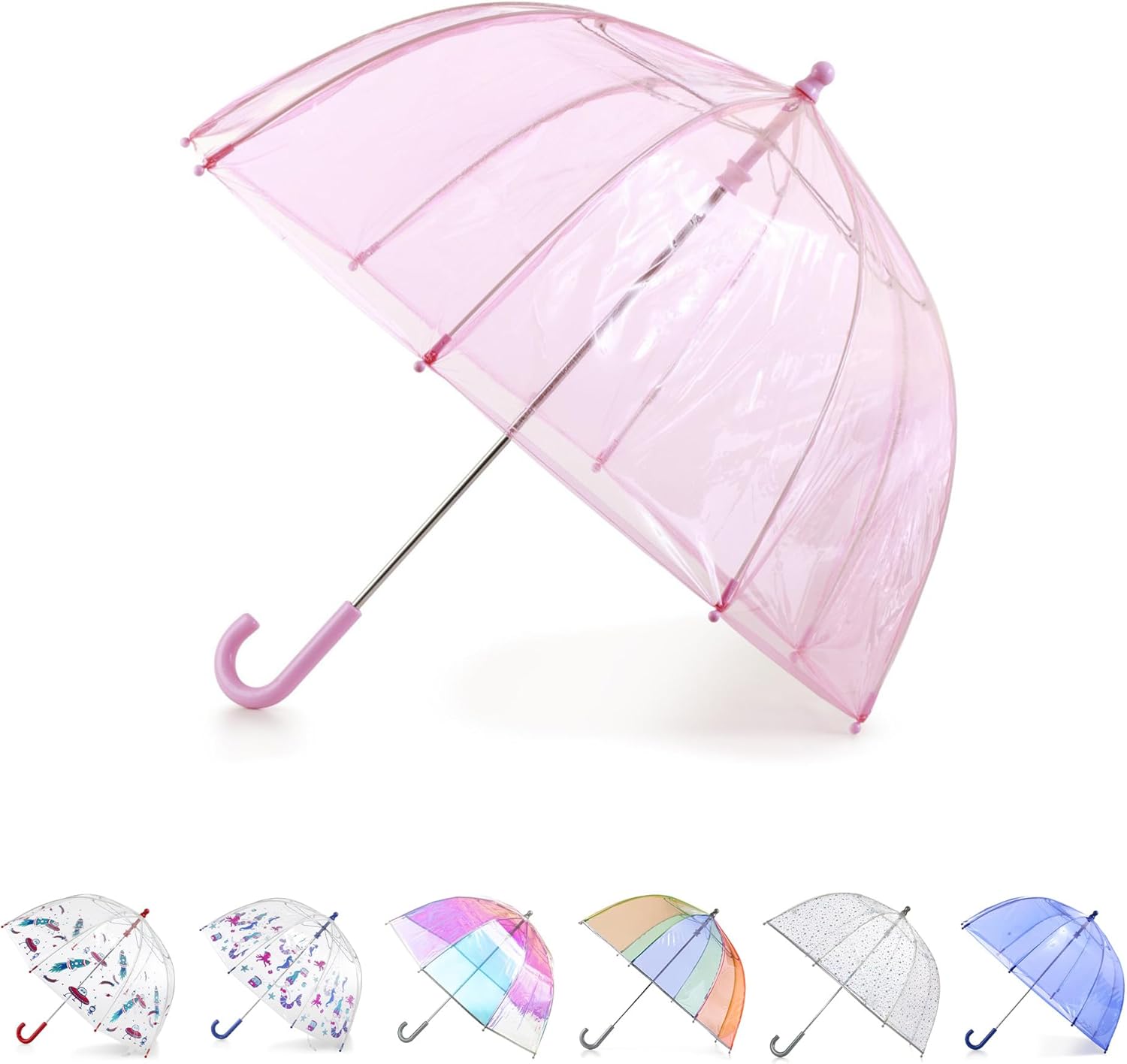 totes Kids Clear Bubble Umbrella for Safe Rainy Adventures