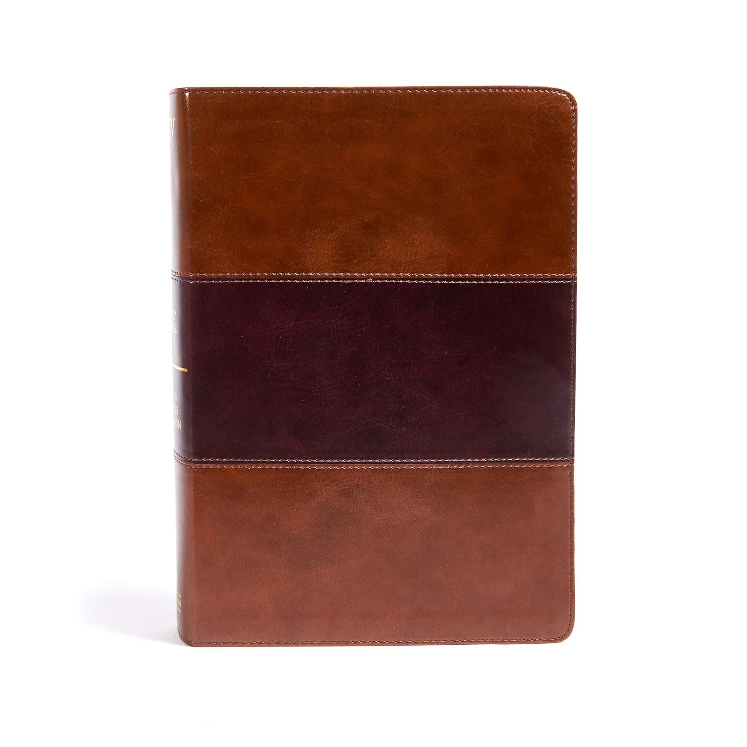 KJV Super Giant Print Reference Bible with Saddle Brown LeatherTouch
