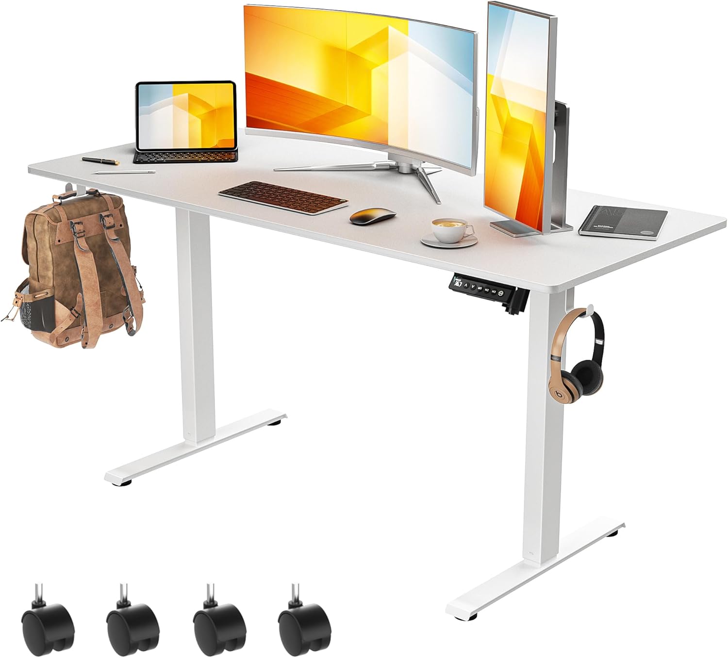 VVENACE 55 x 24 inch Electric Standing Desk Adjustable Height