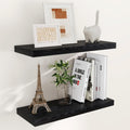 Fun Memories Black Floating Shelves 24 x 9.3 x 1.5 - Rustic Wall Shelf