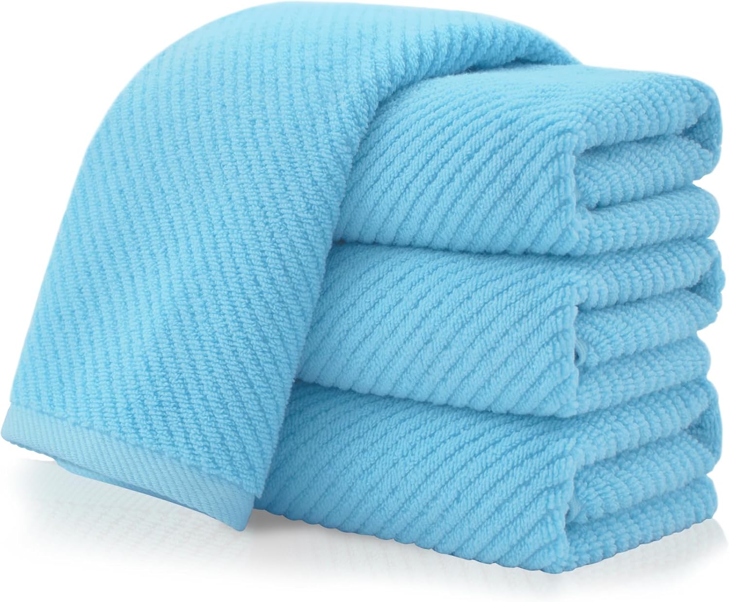 Luxury 100% Cotton Hand Towels Set of 4 for Bathroom Use