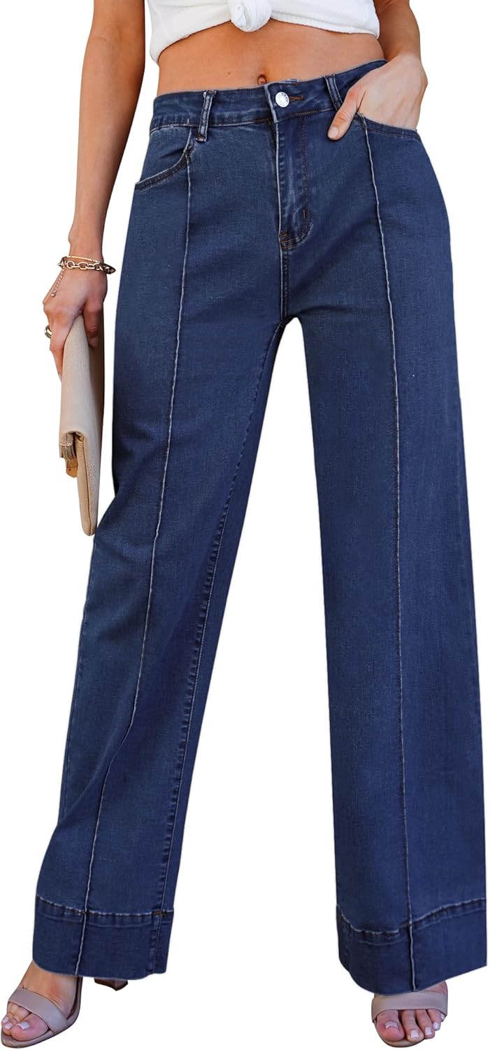 luvamia Wide Leg Jeans for Women with Trendy High Waist Design