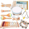 Baby Musical Instruments Set - Montessori Wooden Toddler Percussion
