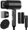 Plasma Ion Hair Dryer with Diffuser for Curly Hair - Fast, Quiet