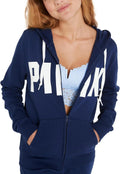 Victoria's Secret Women's PINK Logo Full Zip-up Sweatshirt - Relaxed