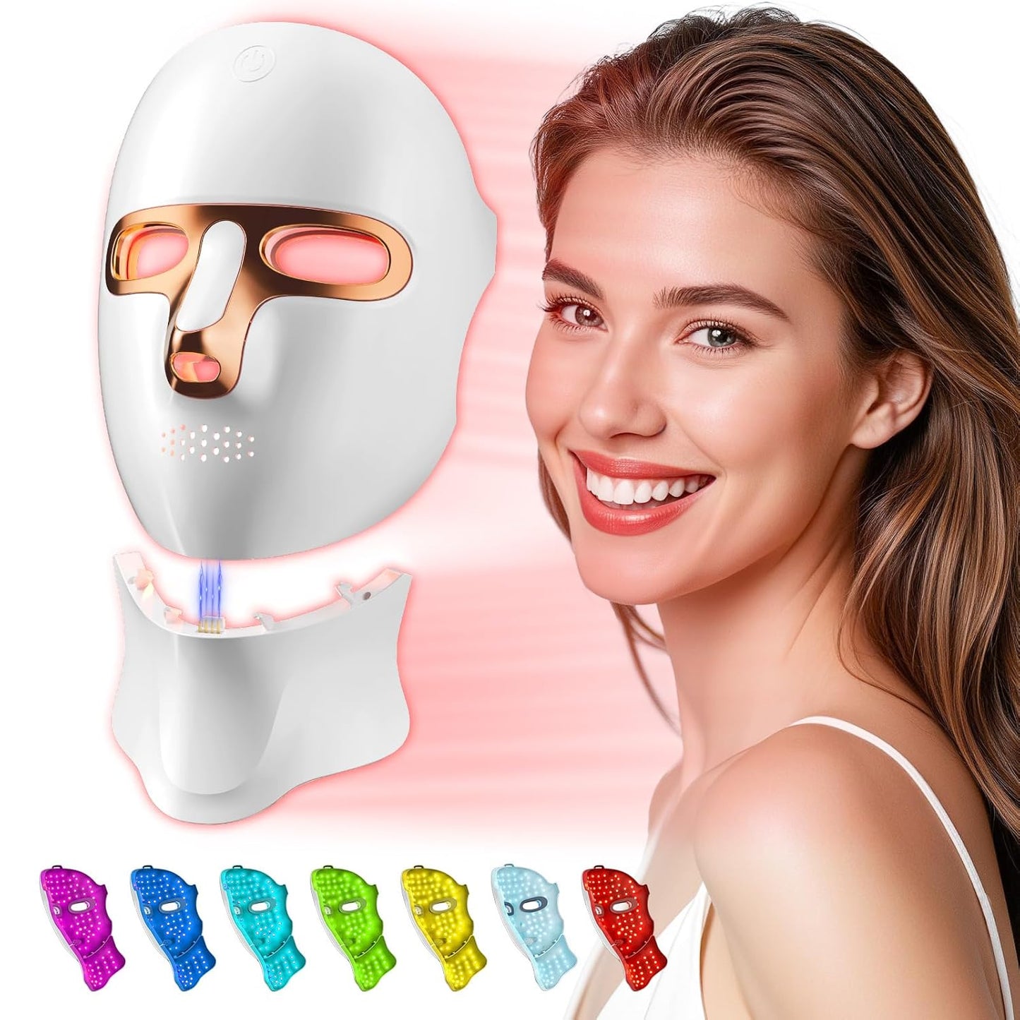Red Light Therapy Mask for Face & Neck - Professional Skincare