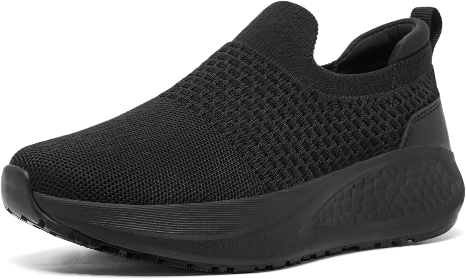 SHULOOK Non Slip Work Shoes for Women - Comfortable Slip On Sneakers