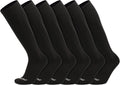 Over the Calf Work Socks for Men and Women - Moisture Wicking 6-Pack