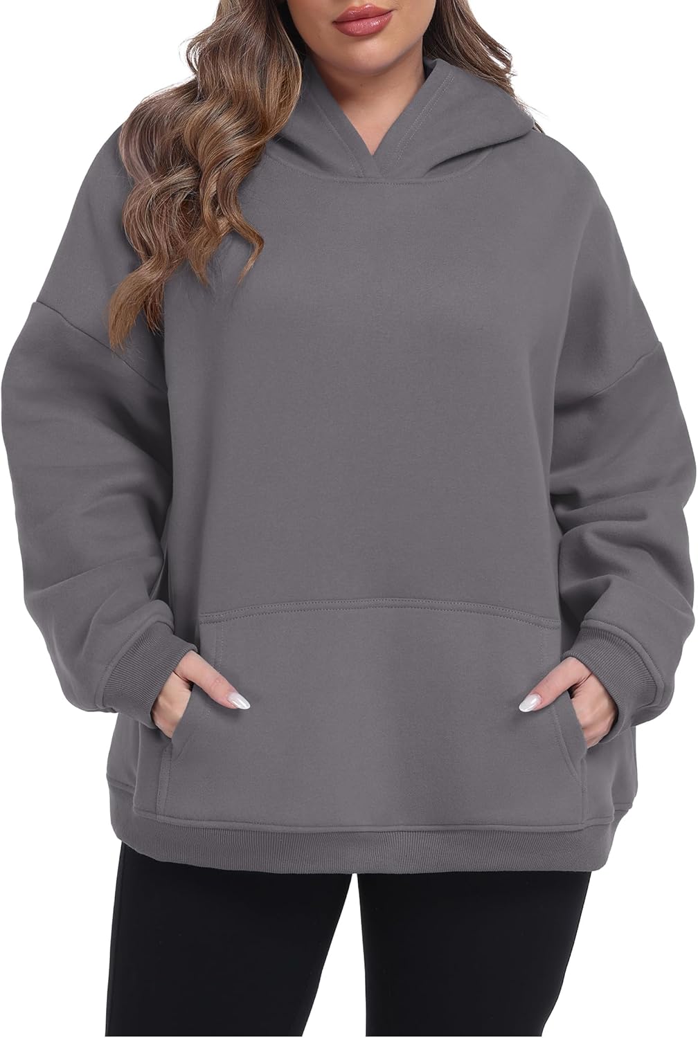 Plus Size Hoodies for Women - Cozy Fleece-Lined Sweatshirts