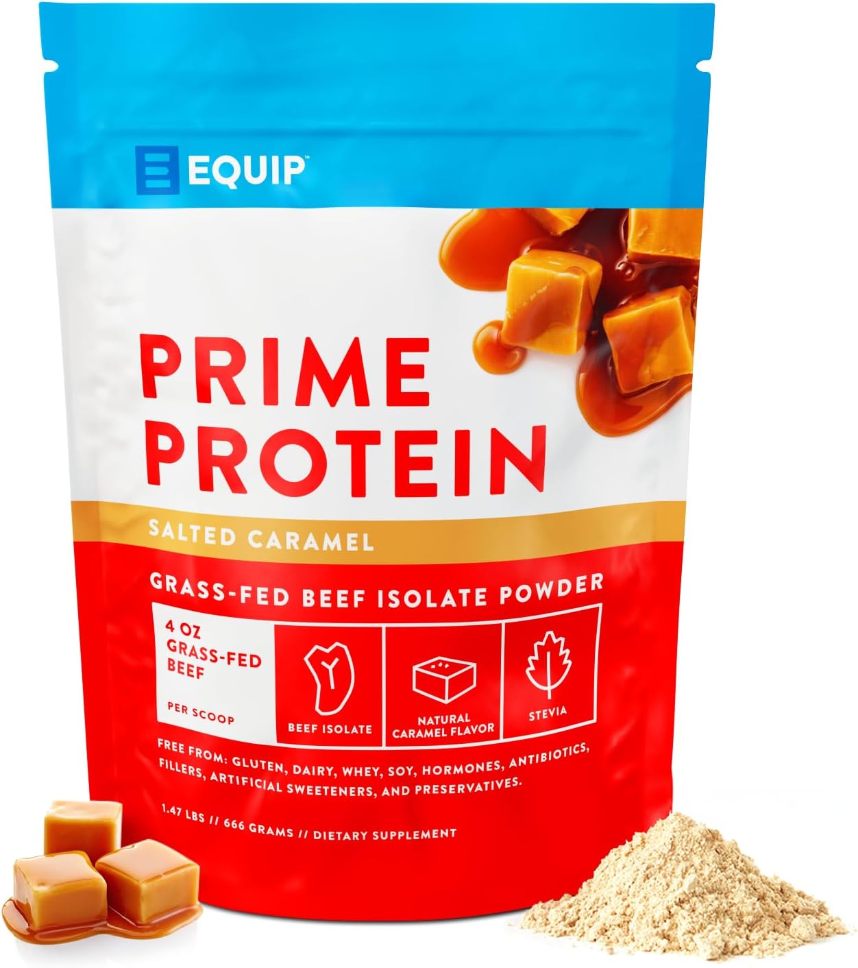 Equip Foods Prime Protein Powder - Grass Fed Beef Protein Isolate
