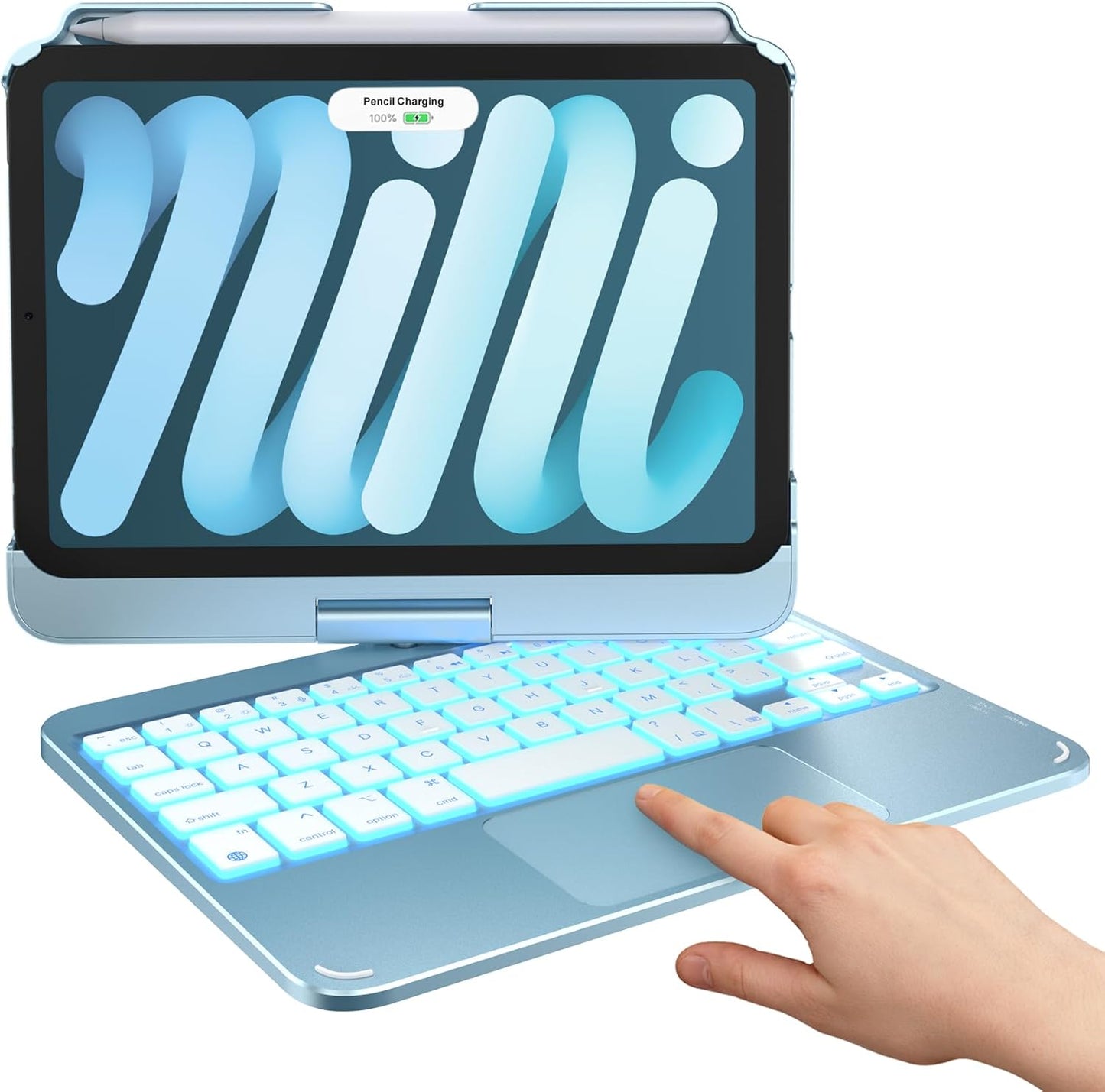Typecase Keyboard Case for iPad Mini 7 & Mini 6 - Light Blue