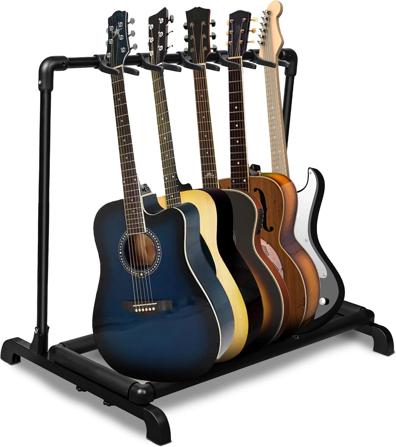 AZOR 5 Multi Guitar Stand Rack for Acoustic and Electric Guitars