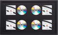 Craig Frames 15x26 Black 4-CD Display Mat Complete w/ 1 in Frame