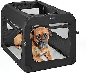 Veehoo Folding Soft Dog Crate for Easy Travel and Training