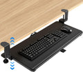 Keyboard Tray Under Desk Pull Out 25.6 x 13 in - Space Saving Desk