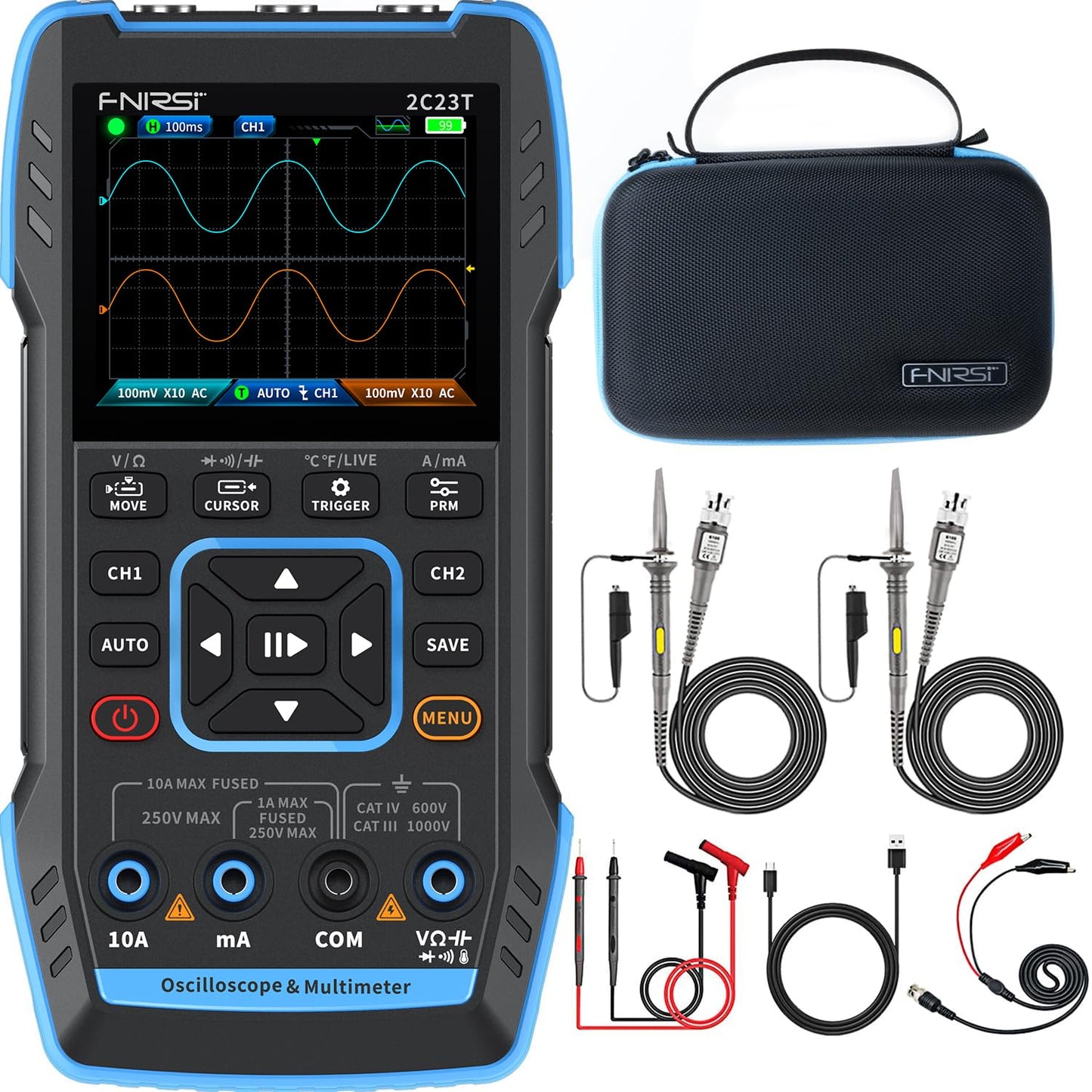 FNIRSI 2C23T 3IN1 Digital Oscilloscope for Professionals and Hobbyists