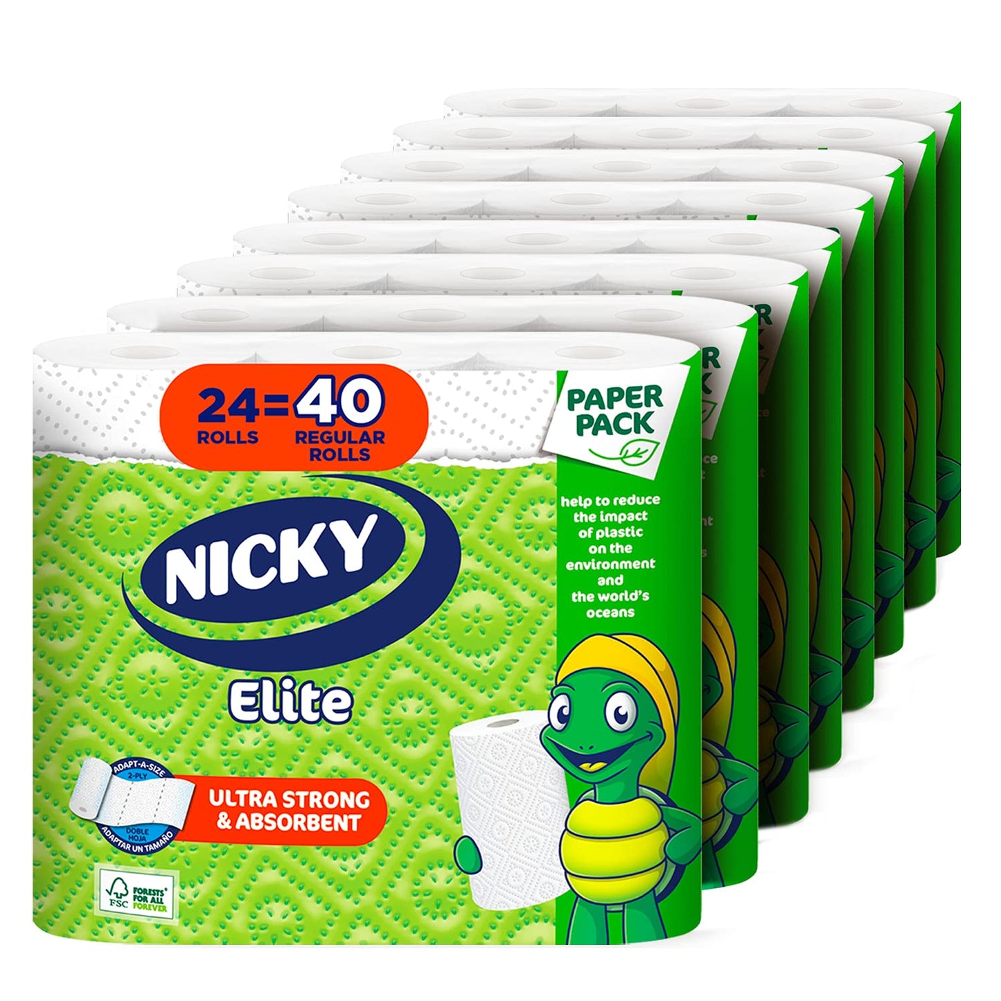 Nicky Elite Adapt-A-Size Paper Towels for Ultra Strong Cleaning