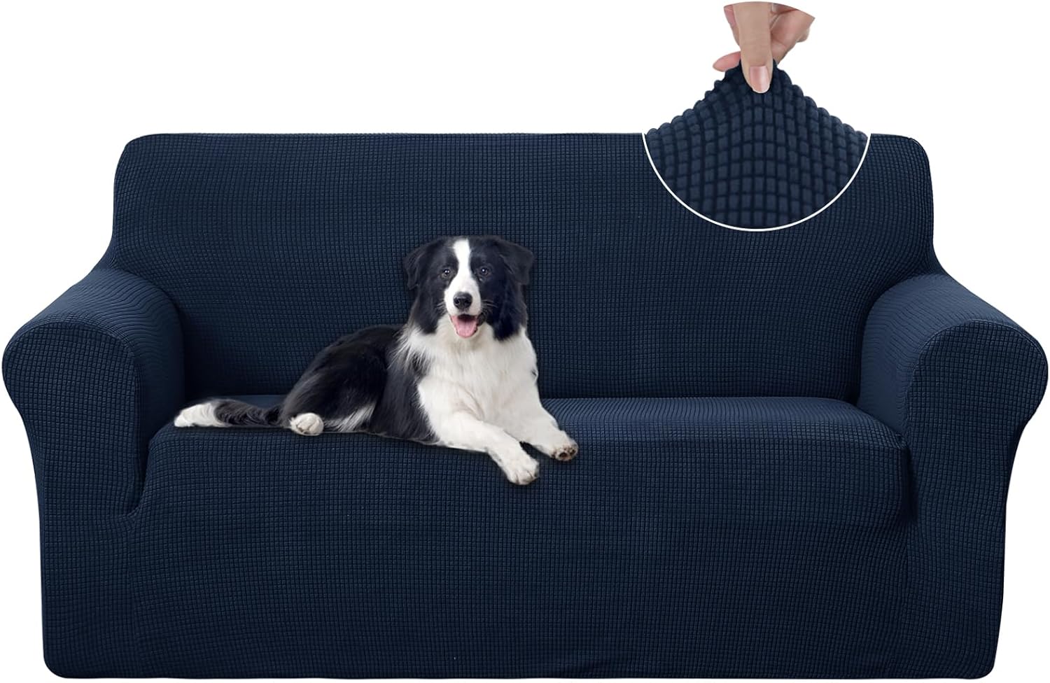 U-NICE HOME Oversized Stretch Loveseat Couch Cover for Pets