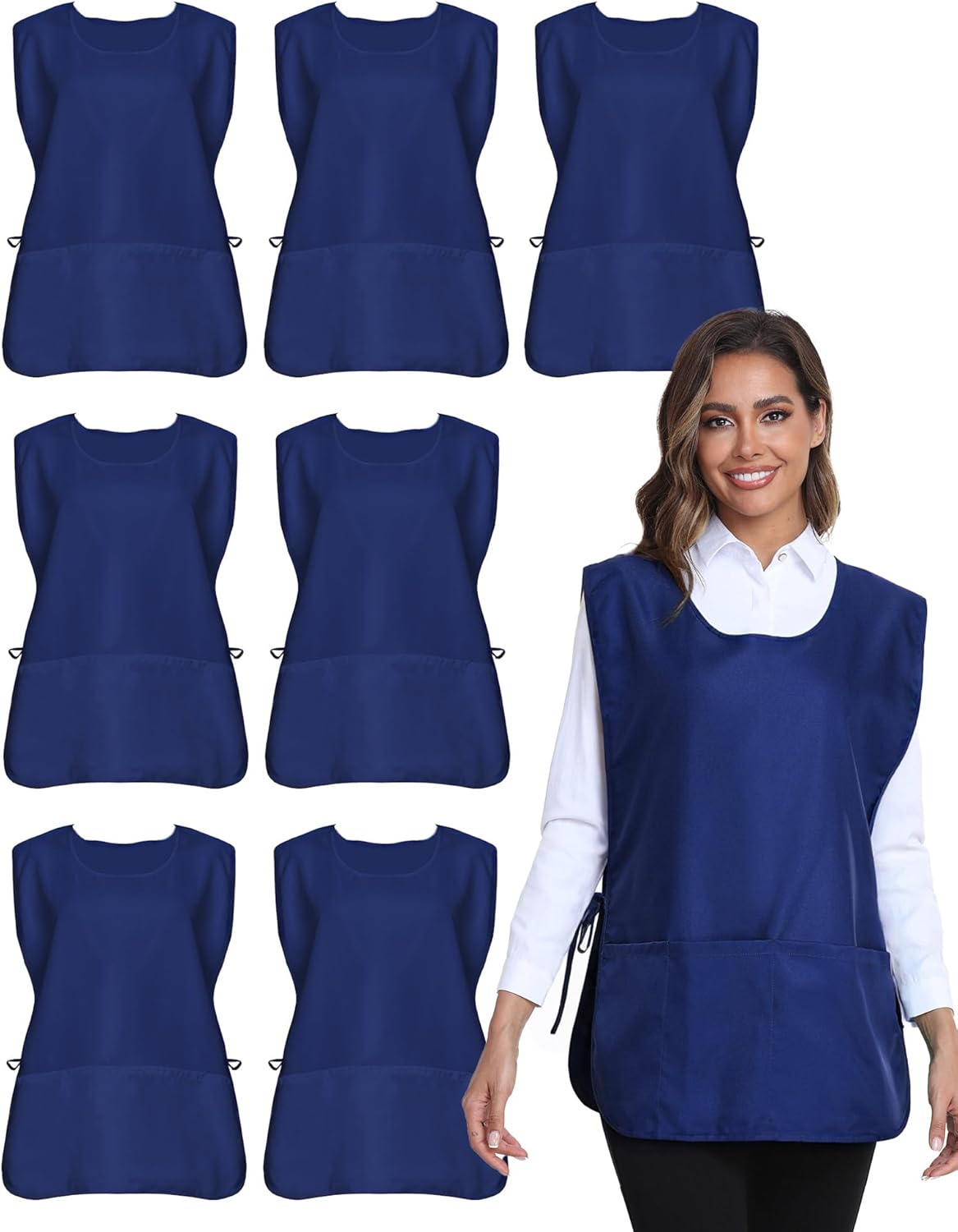Argstar Unisex Waterdrop Cobbler Apron with 3 Pockets for All