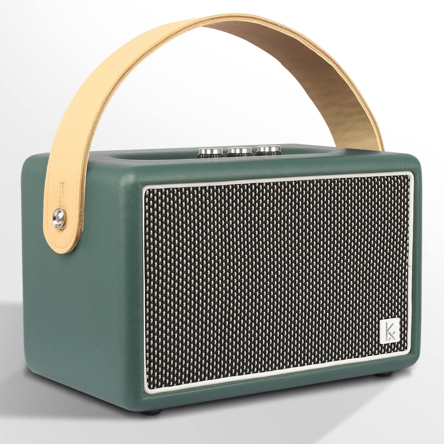 Vintage Bluetooth Speaker with Heavy Bass and Long Playtime