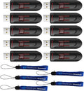 SanDisk 64GB Cruzer Glide 3.0 USB Flash Drive 10-Pack - Fast Transfers