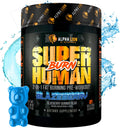 Superhuman Burn 2-in-1 Metabolism Booster Preworkout - Blue Gummy Bear