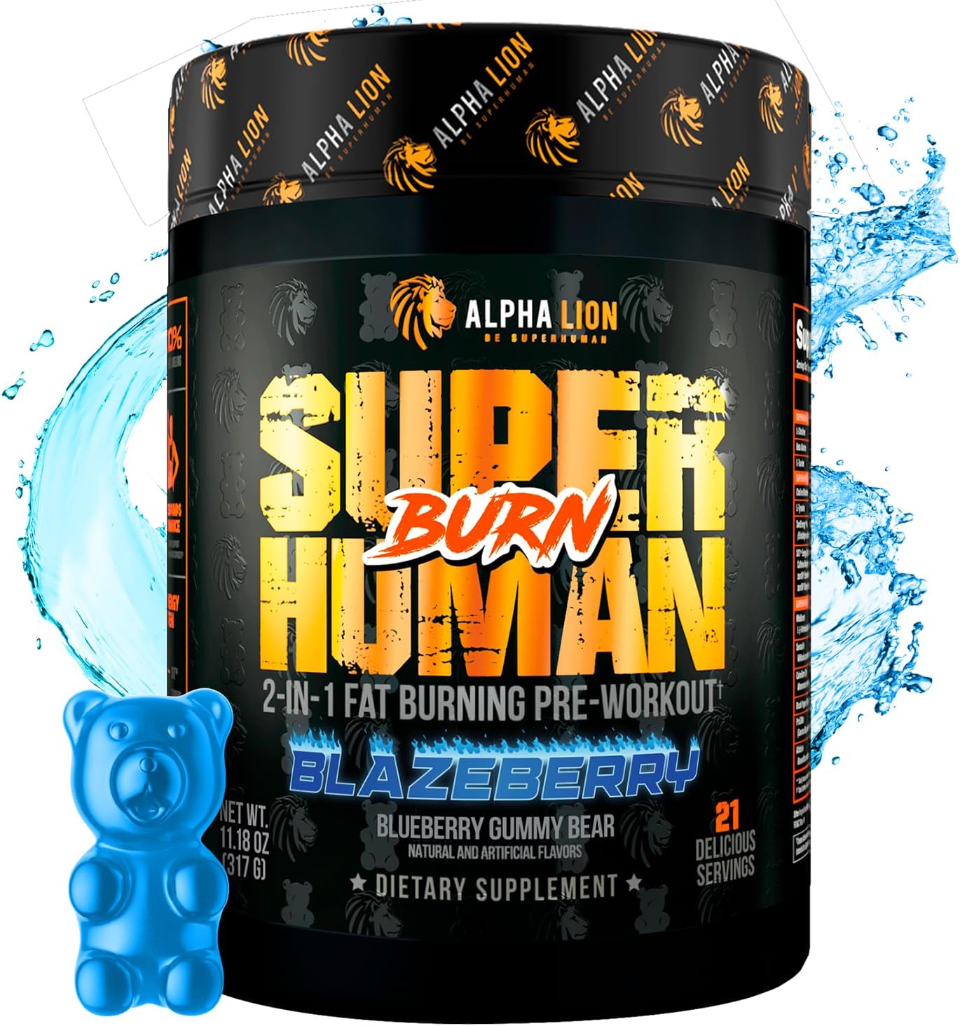 ALPHA LION Superhuman Burn: 2 in 1 Metabolism Booster & Fat Burner
