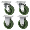 4in x 1.5in Heavy Duty Casters Set of 4 - High Temp Oven Rack Casters