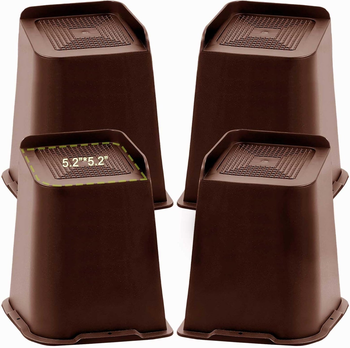 Heavy Duty 8 Inch Bed Risers for Couch Sofa Table Chair Legs