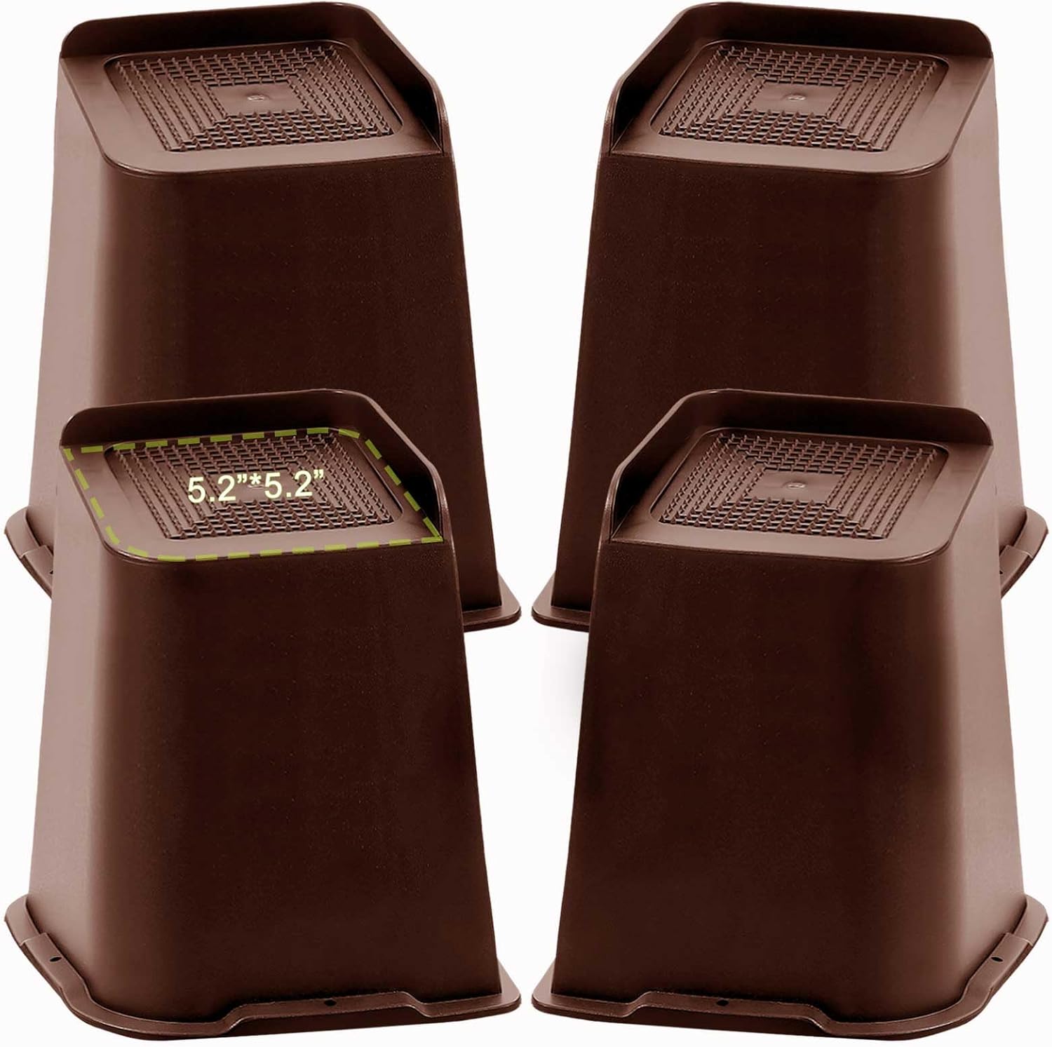 Heavy Duty 8 Inch Bed Risers for Couch Sofa Table Chair Legs