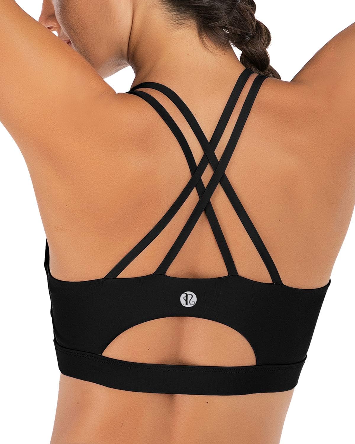 Crisscross Back Padded Sports Bra - High Impact Support