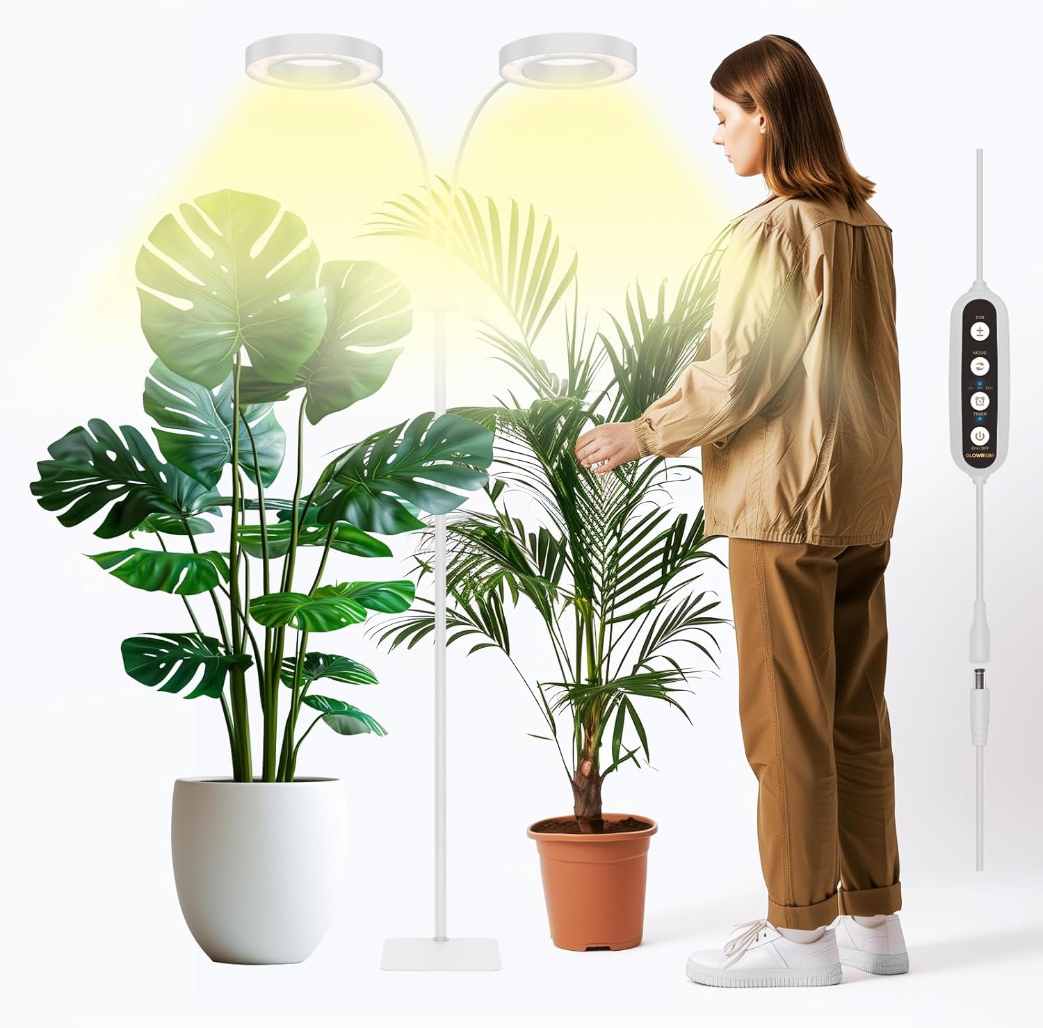 GLOWRIUM Grow Lights for Indoor Plants with Adjustable Height