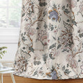H.VERSAILTEX Floral Print Blackout Curtains Set 84 Inch Length