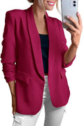 KIRUNDO Womens Blazer - Lightweight Open Front Work Jacket