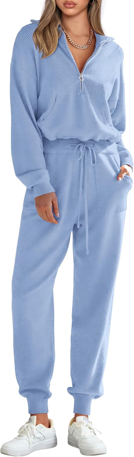 PRETTYGARDEN Women's 2 Piece Sweater Set for Casual Style