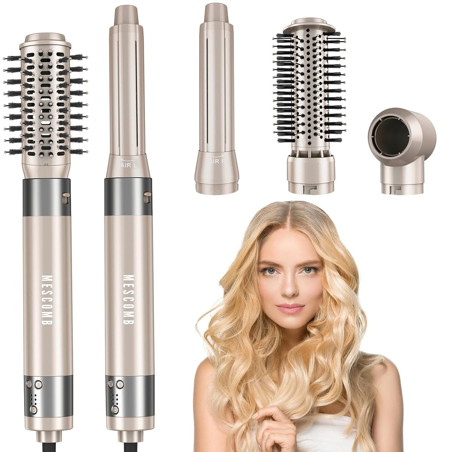Ultimate Hair Styling Tool - MESCOMB 5-in-1 Hot Air Styler